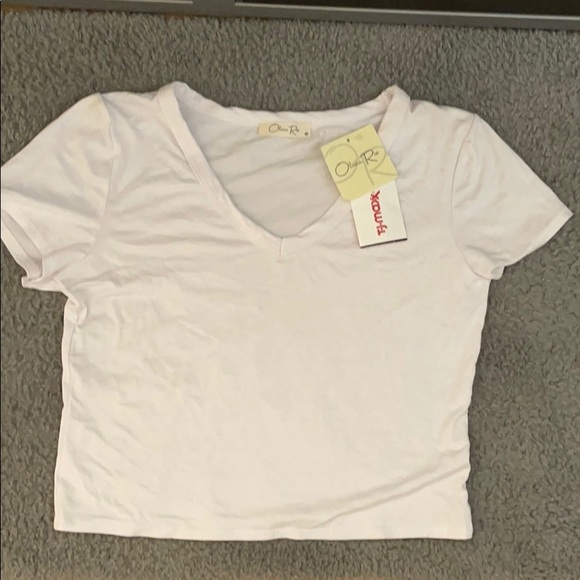Olivia Rae Tops - White crop top